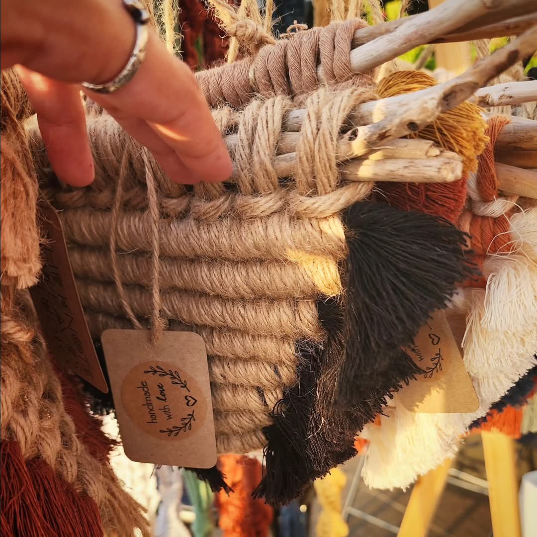 Tribal Bloom- Boho Macrame Mini Wall Hanging