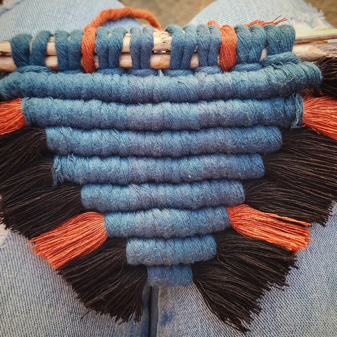 Tribal Bloom- Boho Macrame Mini Wall Hanging