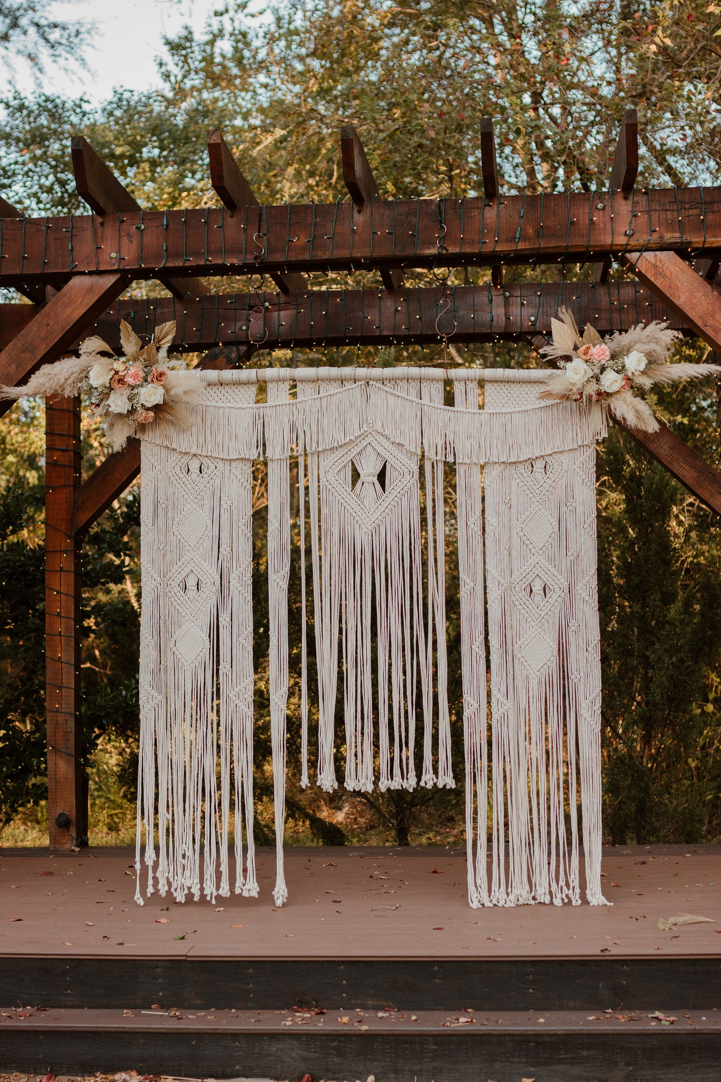 Boho Macrame Wedding Backdrop