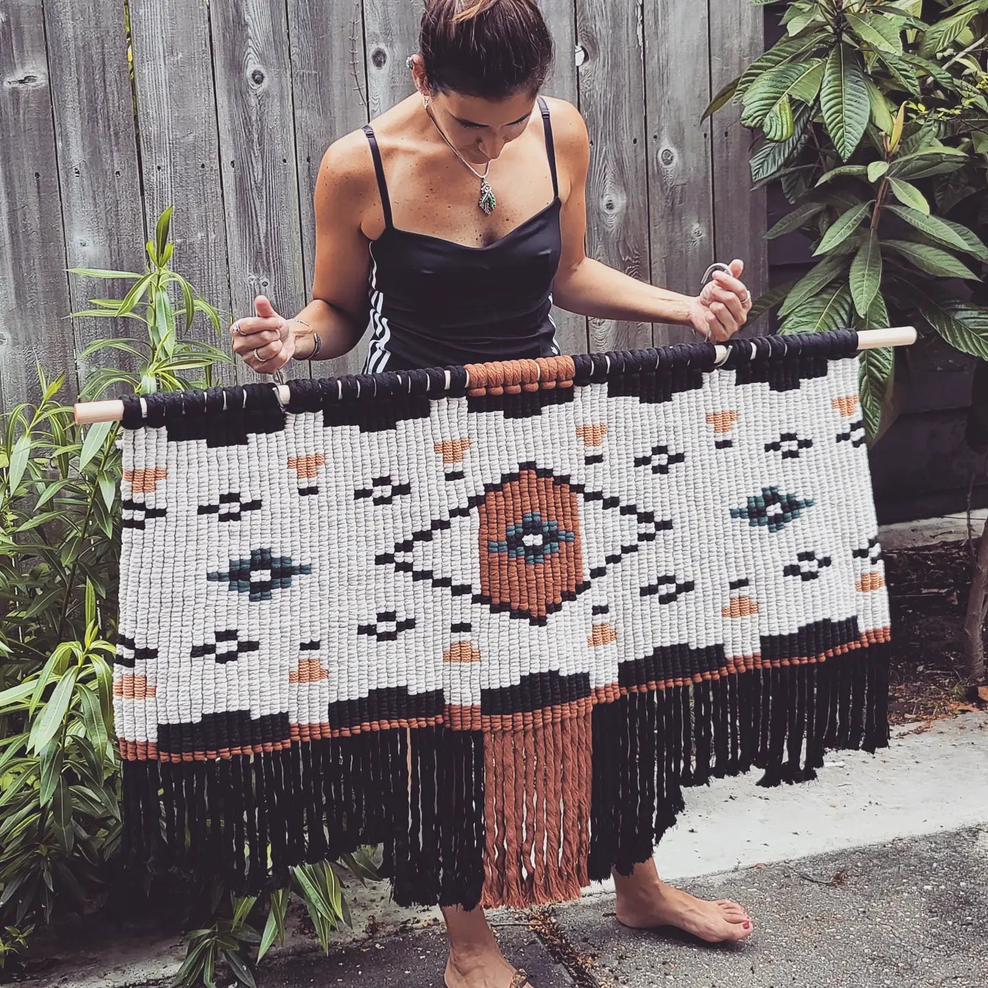 The Eye Hand Woven Wall Tapestry