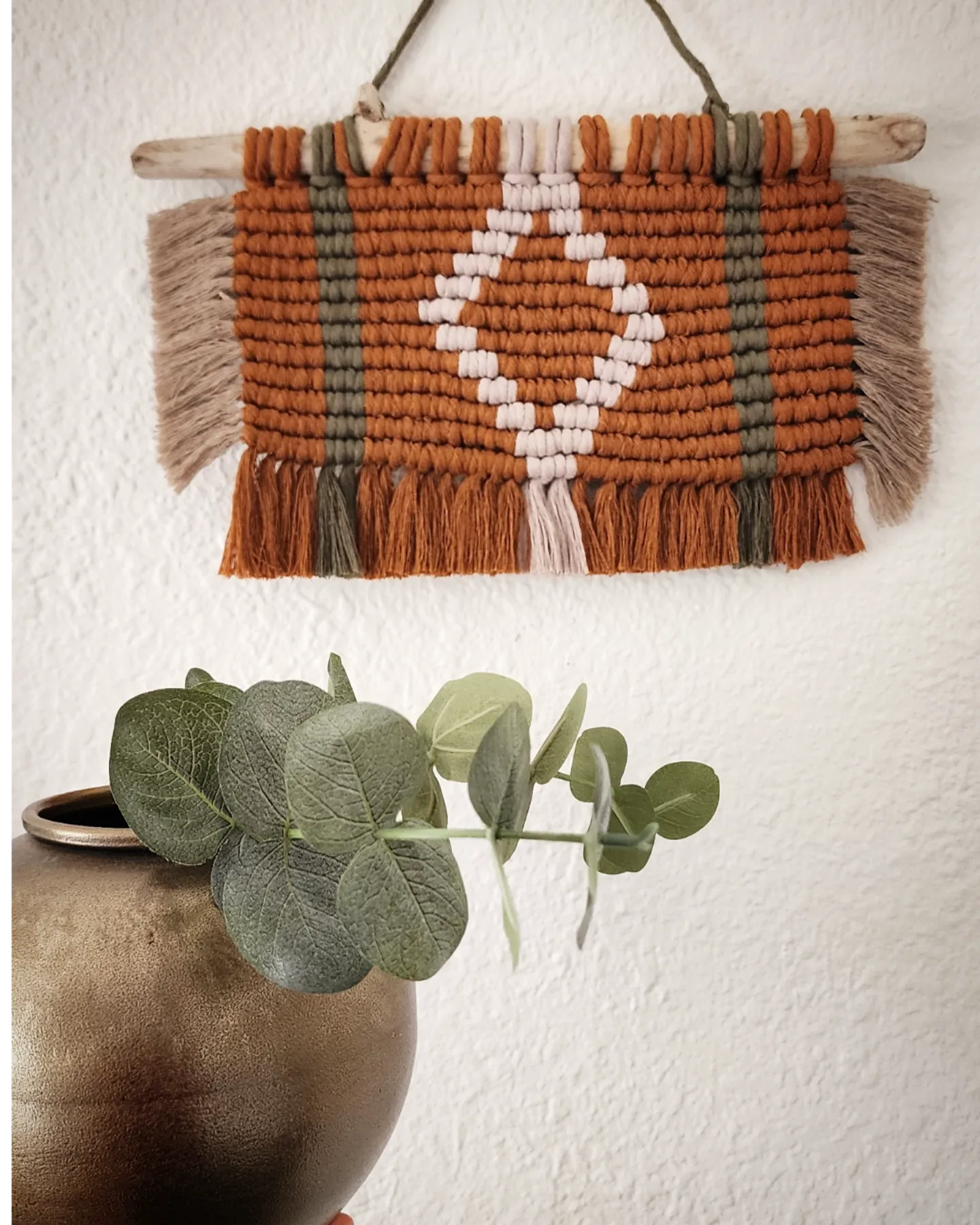Hand Woven Diamond Tribal Wall Hanging