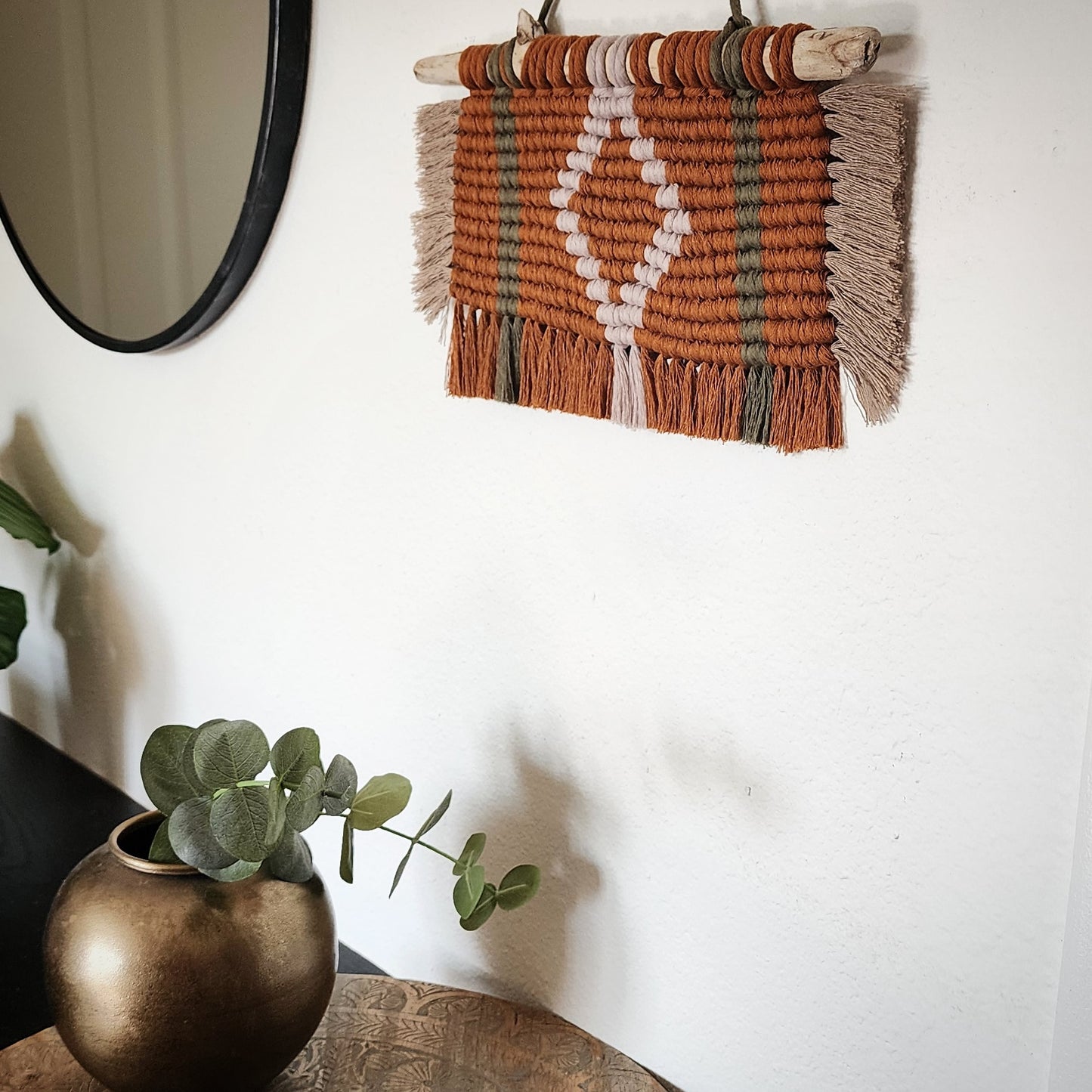 Hand Woven Diamond Tribal Wall Hanging