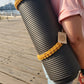 Macrame Yoga Mat Strap with Leather Beads