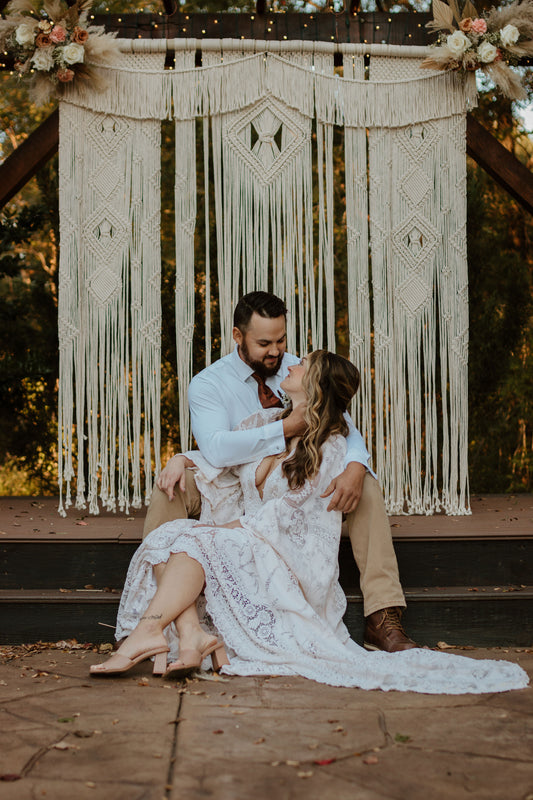 Boho Macrame Wedding Backdrop