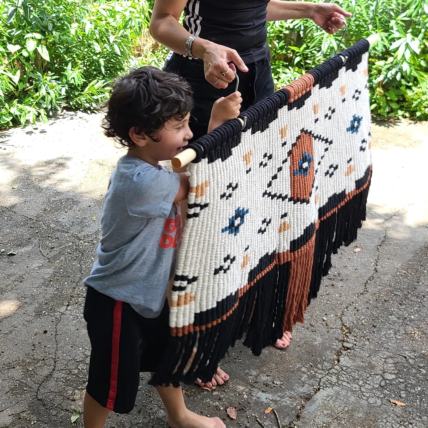 The Eye Hand Woven Wall Tapestry