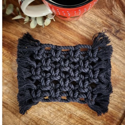 Handcrafted coasters. handmade macrame coasters. Cotton coasters . Eco-friendly coasters . Stylish coasters for your modern home 
