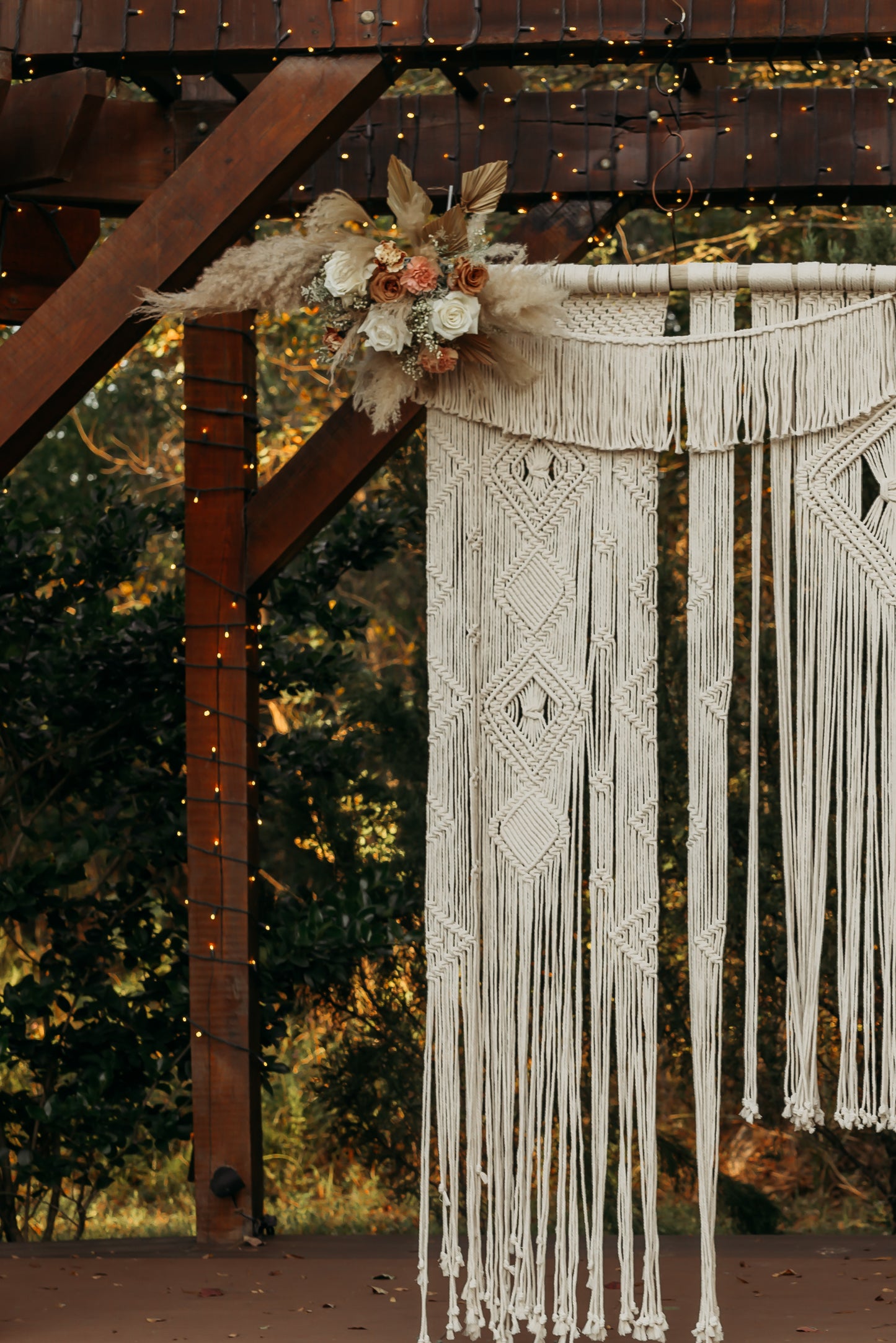 Boho Macrame Wedding Backdrop